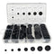 170Pcs 7 Sizes Rubber Grommet Assortment Kit, Firewall Hole Plug Set Electrical Wire Gasket Solid Hole Plugs Assortment Set for for Wire Plug, Cab...
