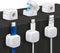 Magnetic Cable Clips, 6 Pack Cord Organizer Holder, White Charging Cable Keeper (Cable Smooth Adjustable), Adhesive Cable Management Phone USB Cha...