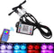 Qasim 1Set 5050 LED Car Devil Eye Demon Evil Eyes RGB DRL Daytime Running Light 12V DC for 2.8inch BI Xenon Projector Lens Bluetooth APP Control C...