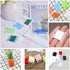 100 Pcs Plastic Floss Bobbin, Embroidery Floss Bobbins, Cross Stitch Embroidery Cotton Thread Embroidery Floss Thread Craft, White Embroidery Thre...