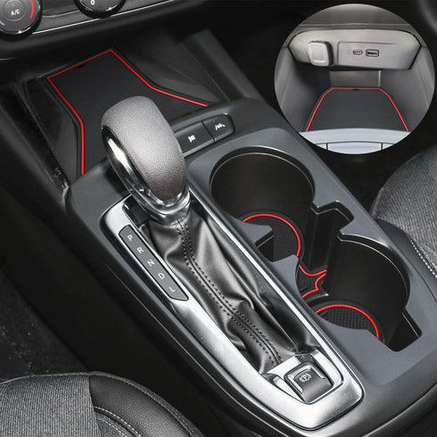 Auovo Anti-Dust Mats Compatible with Chevy Trax 2024 Accessories Door Slot Pad Car Interior Automotive Decoration Car Accessories Center Console L...