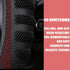 Car Steering Wheel Cover, Anti-Slip Leather Breathable Comfortable Automotive Steering Wheel Cover Protector Decoration for Men and Women, 15 Inch...
