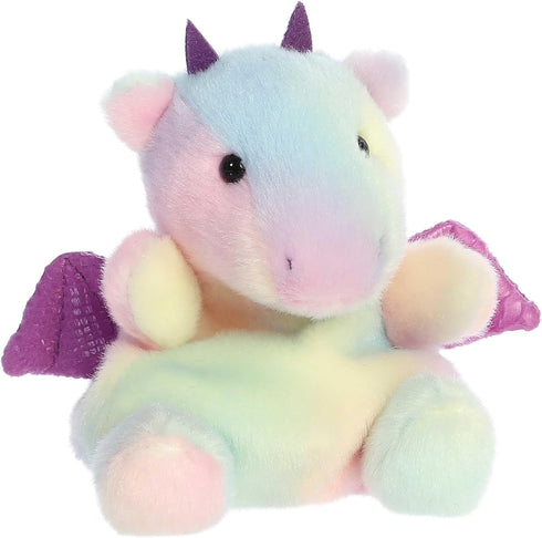 Aurora® Adorable Palm Pals™ Aster Dragon™ Stuffed Animal - Pocket-Sized Play - Collectable Fun - Rainbow 5 Inches...
