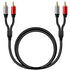 2RCA to 2RCA Cable 3Ft, Gold-Plated 2 RCA Male to 2 RCA Male Stereo Audio Cable for Home Theater, HDTV, Gaming Consoles, Hi-Fi Systems (3Ft/1M)...