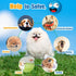 Squeaky Dog Toy for Small Dogs, Rubber Latex Puppy Toys Small Dog Toys, Soft Small Dog Squeaky Toys, Smile Face Squeaky Dog Balls Flat for Mini, S...