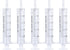 5pcs 20ml/cc Plastic Syringes with Caps for Industry Lab Pet Feeding...