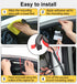 Car Door Rubber Seal Strip Adhesive Double Layer 5 Hole Rubber Automotive Weather Stripping Universal Auto Door Soundproofing Weatherstrip Fit Tru...