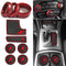 Auovo Anti-Dust Mats and Trims for Charger Accessories 2015-2023 6PCS Car Cup Holder Coasters Insert Center Console and 3 PCS Aluminum Alloy Air C...