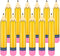 12 Pcs 27 Inch Giant Large Inflatable Pencil Back to School Graduation Decor Hanging Inflatable Pencil Classroom Decoration for Back to School Cla...