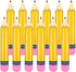 12 Pcs 27 Inch Giant Large Inflatable Pencil Back to School Graduation Decor Hanging Inflatable Pencil Classroom Decoration for Back to School Cla...