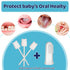 100 Pcs Baby Tongue Cleaner Toothbrush Baby Oral Cleaner with 3 Pieces Finger Toothbrush for Newborn Baby Mouth Cleaner Oral Cleaning Infant Clean...