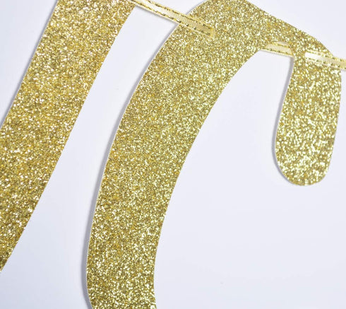 Educated AF Glitter Banner Sign for Graduation Party Decor Congrats Grad Bunting Decorations Gold Glitter...