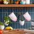 KitchenAid Gingham Mini Oven Mitt 2-Pack Set, Dried Rose, 5.5"x8"...