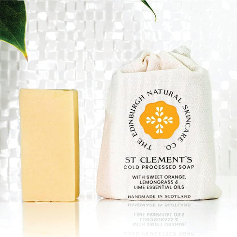 St Clements Cold Processed Soap | Luxury Soap Bar | Moisturising & Nourishing | Shea Butter | Eco Friendly Packaging | Sweet Citrus, Lemongrass an...