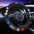Akkya Car Steering Wheel Cover for Women Girl Men, Universal Fit 15 Inch, Black Interior Auto Accessories Decorations Aesthetic Wheel Covers for J...