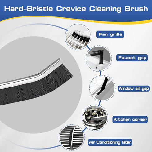 3 Pcs Crevice Cleaning Brush, Hard Bristle Brush for Cleaning, Multifunctional Gap Cleaning Brush Tool, All-Around Cleaner Gap Brush for Kitchen, ...