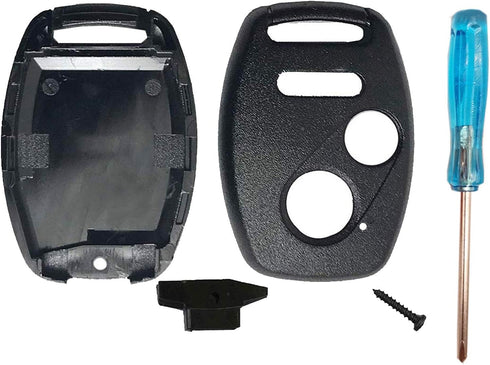 3 Buttons Key Fob Shell Case Fit for Honda Civic CR-V Crosstour Fit Pilot CR-Z Odyssey Accord Replacement Keyless Entry Remote Control Car Key Fob...