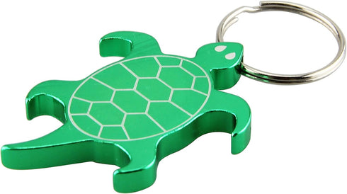 SWATOM Turtle Aluminum Alloy Bottle Opener Keychain Creative Gifts Accessories (1, Green Turtle)...