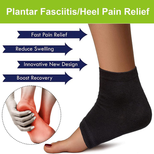 Plantar Fasciitis Treatment, Heel Pain Relief Protectors Foot Inserts Heel Socks for Achilles Tendonitis Tendon, Spurs, Fascia Support, Sore Feet,...