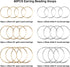 Earrings Beading Hoop,TopBine Earring Finding Round Making Hoop Earring Bulk Open Bezel Pendant Frame for DIY Jewelry Making (Round 60pcs (20/25/3...