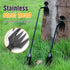 Weeding Artifact Uprooting Weeding Tool, Garden Weeding Tool 4 Tooth Manganese Steel, Portable Garden Weeding Tool, Multi-Function Weeding Tool wi...