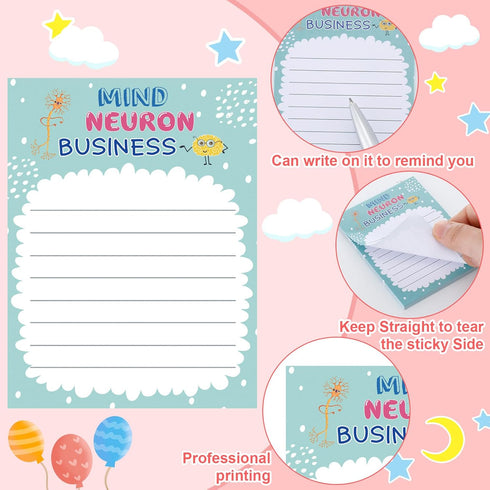 12 Pads Nurse Notepads 3 x 4 Inch Pun Funny Nursing Appreciation Notepads Medical Themed Notepad Self Adhesive Memo Pad for Nurse Gifts School Stu...