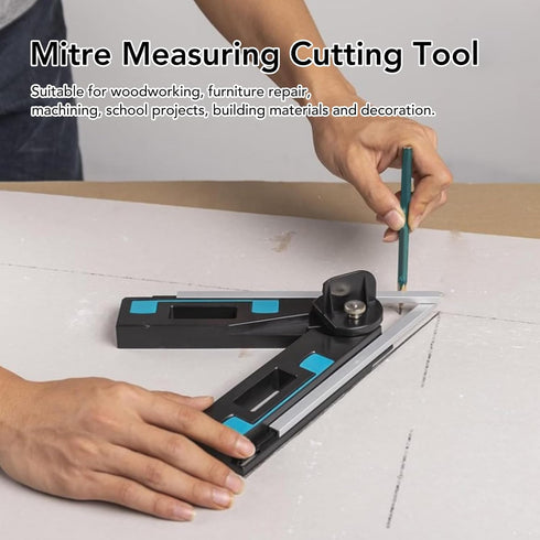 Angular Bevel Gauge for Mitre Saws, 30-180° Bevels Cutting Tool Portable Mitre Measuring Angle Cutting Tool Tool for Woodworking...