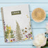 Grow Happy Thoughts Floral Spiral Notebook / 8.5" x 11" Journal / 120 College Ruled Pages/Durable Gloss Laminated Softcover/Gold Wire-o Spiral Bin...