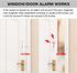 Door Window Alarm, 110DB Door Alarms for Kids Safety, Wireless Sensor Door Window Burglar Alarm-Window Pool Alarms for Home (4 Pack)...