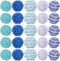 SUNNYCLUE 30Pcs Rhinestone Beads Round Bubblegum Beads 20mm Disco Ball Beads Blue Chunky Shiny Rhinestones Beads Loose Bead Resin Spacer Beads for...
