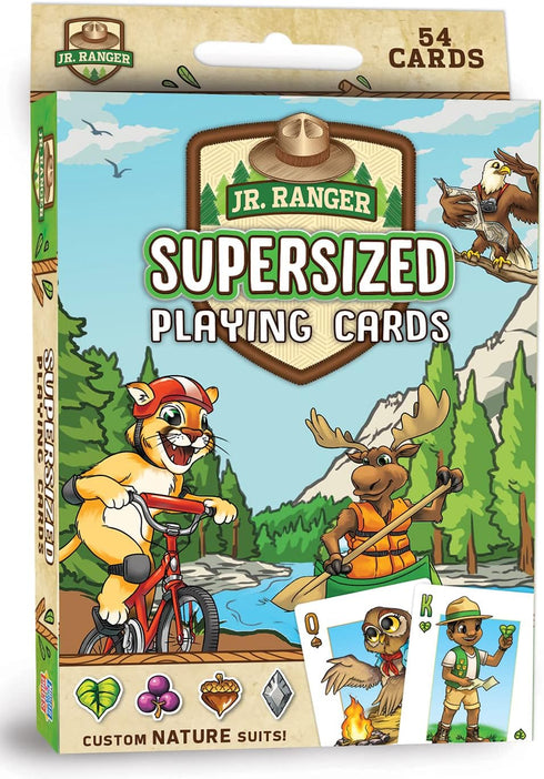 MasterPieces Licensed Kids Games - Jr Ranger - Supersized Playing Cards Games for Kids & Family, Laugh and Learn...