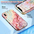 CASEFIV Compatible with iPhone Xs Max Case,Marble Pattern 3 in 1 Heavy Duty Shockproof Full Body Rugged Hard PC+Soft Silicone Drop Protective Wome...