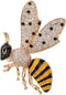 Women's Bumble Bee Pin Brooch + Pendant 2 in 1-1 2/5 Inch - Crystal Cubic-Zirconia Enamel Bee Collection Accessories (Gold)...