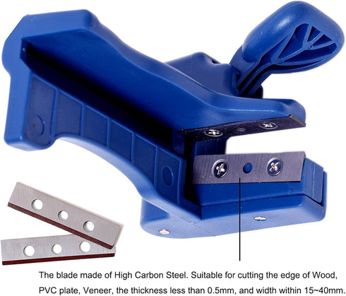 Woodworking Edge Trimmer, High Carbon Steel Blades Edge Banding Machine Trimming Device Woodworker Manual End Cutter For Wood, Plastic, PVC, Plywo...