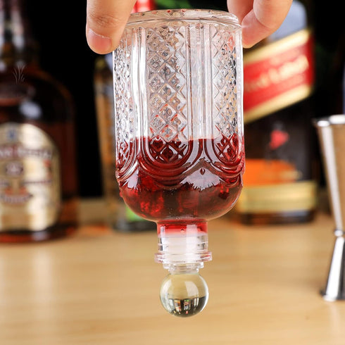 SuproBarware Bitters Bottle - Donatello Bitter Bottle for Cocktail, 8oz / 240ml, Glass Dashes Bottle with Stainless Steel Dasher Top...