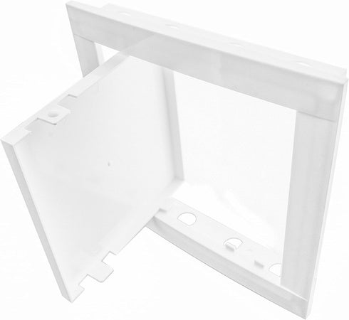 White Plastic Access Panel. Service Shaft Door Panel. Plumbing. Electricity. Heating. Alarm Wall Access Panel for Drywall. Bathroom Services Acces...
