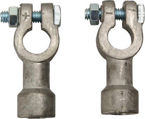 Road Power 0925 Side Terminal Battery Adapters; 2-Pack; Chrome; 6 and 12-Volt...