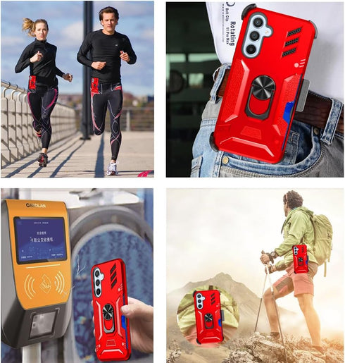 Case for Samsung Galaxy A54 5G Case with Screen Protector Samsung Galaxy A54 Case Clip Galaxy A54 Case Kickstand Military Grade Heavy Duty Case fo...