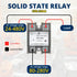 Solid State Relay SSR-25AA, AC to AC, Input 80-280V AC Output 24-480V AC,with Heat Sink...