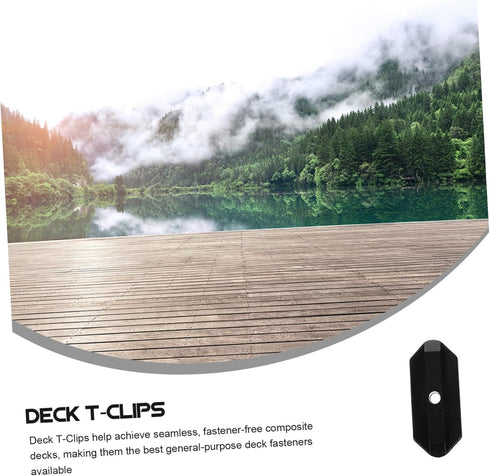 100pcs Deck Fastening Clip Decking Narrow Gap Deck Fasteners Plastic t Clips Hidden Deck Fasteners Deck Spacers Plastic Deck Clips Metal Clips and...