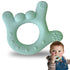 I Love You Silicone Hand Teether by Sawyer Bear Baby Gear, Teethers for Babies 3-6 Months, Soft Teething Toys 6-12 Months bpa Free, Massaging Teet...