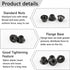 20 Pairs Hex 4mm Flange Nylon Insert Locknuts and M4 Flat Washers with Small Cross Socket Wrench for Traxxas Axial HPI TLR HSP Model 1/10 RC Car V...