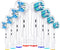 FIRIK Toothbrush Heads Replacement Compatible with Oral B: 8 Pack Professional Brush Head Refills for Braun Pro 1000/3000/5000/7000/8000/9000, Flo...