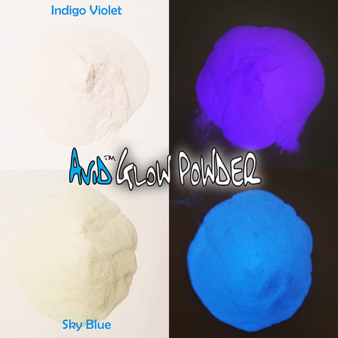 THE AVID COLORIST- Glow Powder Pigment- 4 Color Neutral in Daylight Pack- 2.1oz/60g Total- for Resin, Slime, Nail Polish, Coatings, Paint- Glow in...
