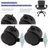 4 Pack 2 Inch Plastic Casters, Furniture Casters, Nylon Furniture Wheel Replacement, Nylon Plastic Swivel Plate Casters, Replacement Cart Casters ...
