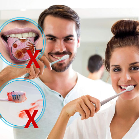 4 Pieces Extra Soft Toothbrushes for Sensitive Gums with 20000 Micro Nano Bristle for Adult Pregnant Gum Recession Elderly Braces, Protect Fragile...