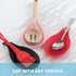 Silicone Spoon Rest for Kitchen Spoon Holder - Red...
