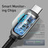 EWUONU USB C to USB C Cable 6ft, 100W Super Fast Charging with LED Display, 480Mbps Data Nylon Braided PD Cable for iPhone 15 Pro Max Samsung Gala...