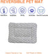2 Pcs Pet Bed Mats. Ultra Soft Pet (Dog/Cat) Bed with Cute Prints. Reversible Faux Lambswool Kennel Pad for Medium Small Dogs and Cats. Machine Wa...