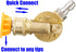 M MINGLE Pressure Washer Accessories Kit, 7 Power Washer Nozzle Tips, Quick Connecting Pivoting Coupler, 1/4 inch, 4500 PSI, 8-Pack...